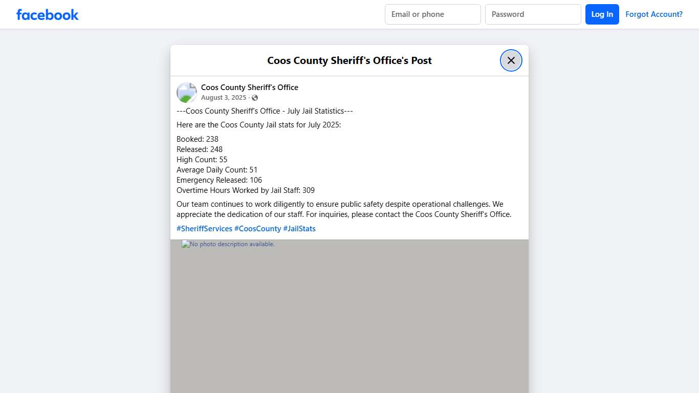 ---Coos County Sheriff's... - Coos County Sheriff's Office Facebook